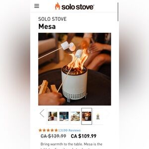 Solo Stove Mesa - With Wood!